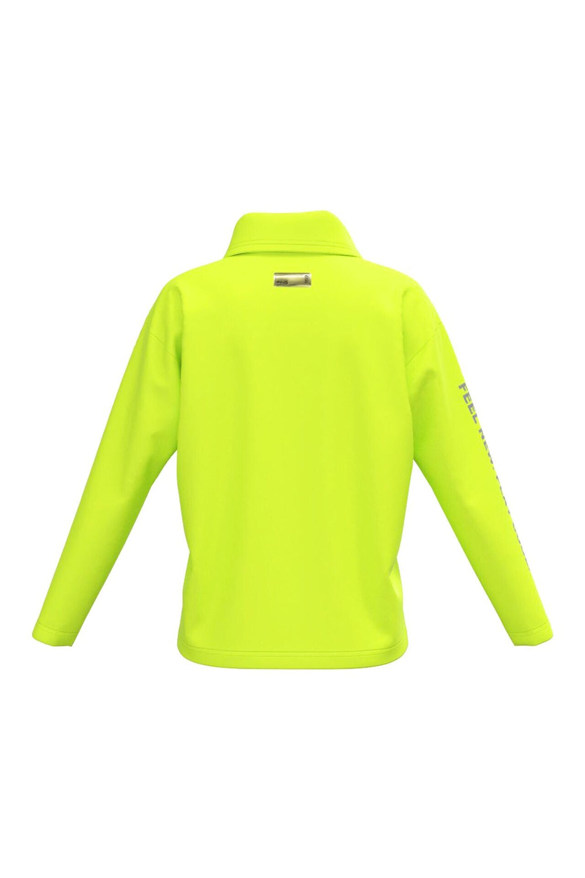 【PING APPAREL】ベアスムースUVハイストレッチ長袖裏フリース変形ハイネックカットソー <GOLD> (LADIES)