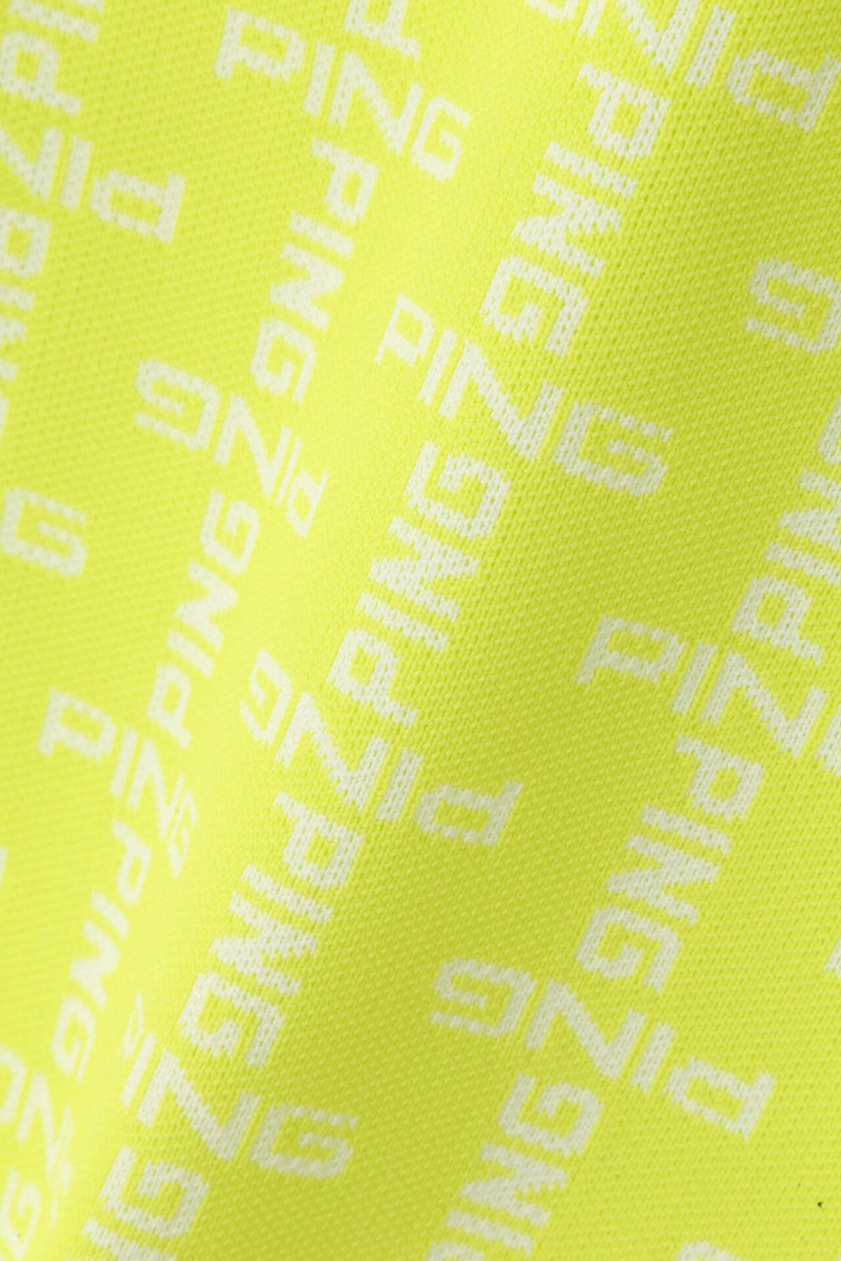 【PING APPAREL】モノグラム柄ジャガードクルーネックニットプルオーバー <GOLD> (LADIES)