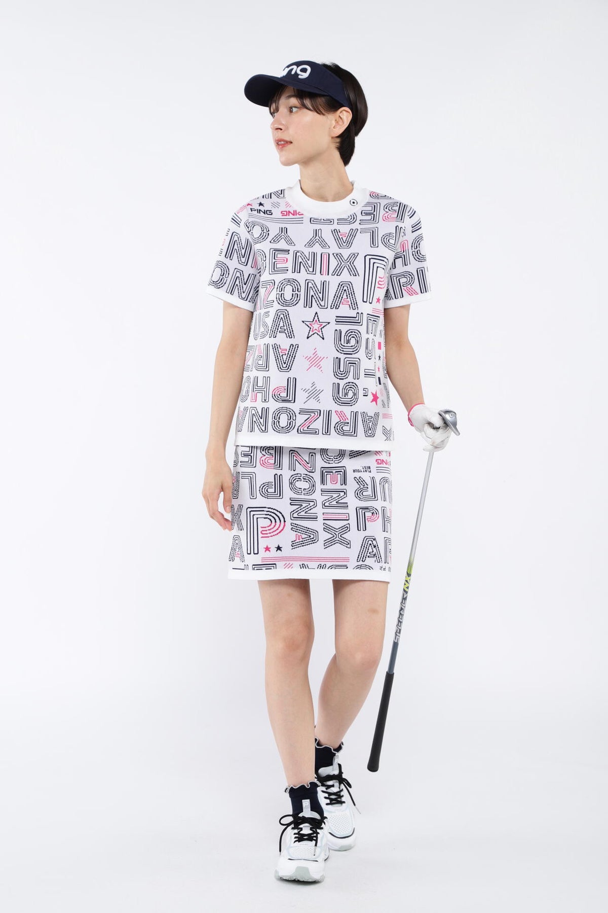 【PING APPAREL】セットアップニットジャカード <NATIVE> (LADIES)