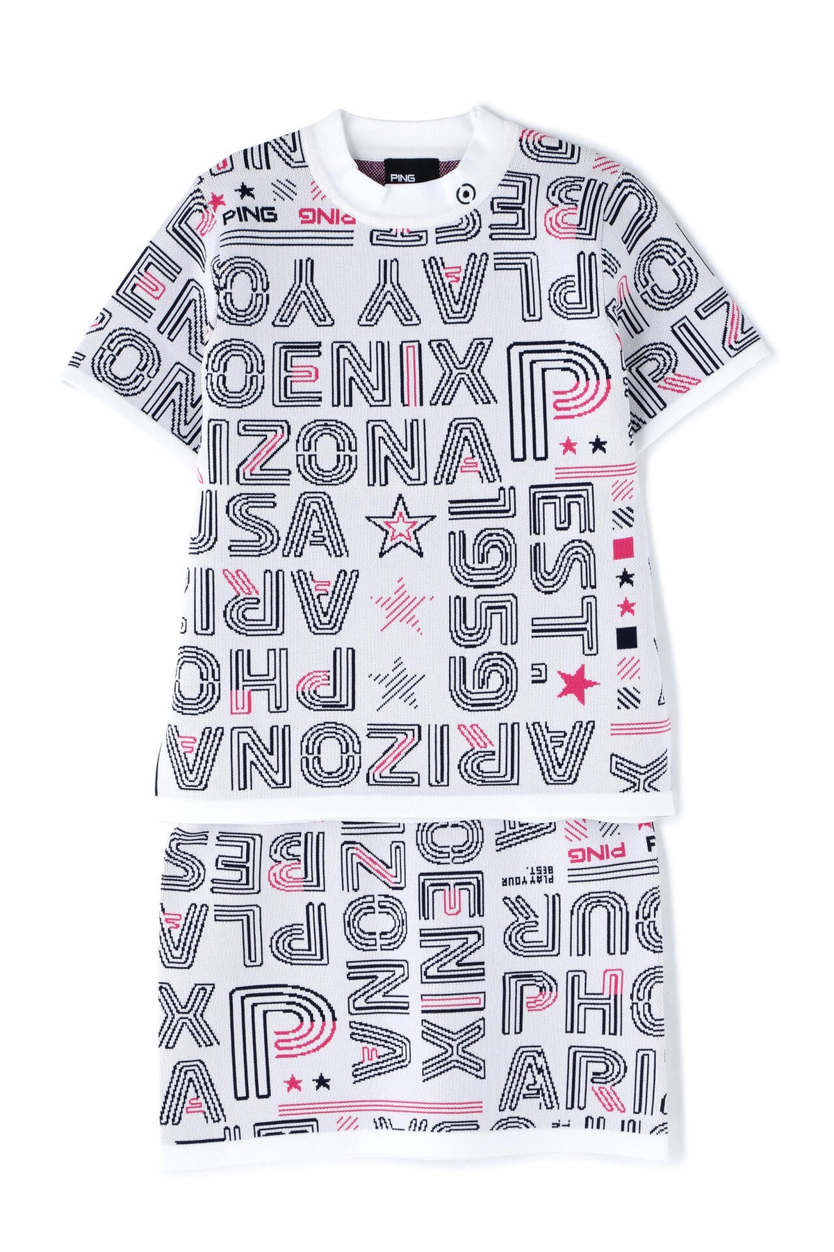 【PING APPAREL】セットアップニットジャカード <NATIVE> (LADIES)