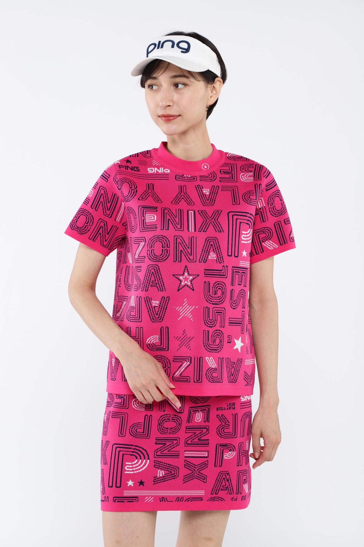 【PING APPAREL】セットアップニットジャカード <NATIVE> (LADIES)