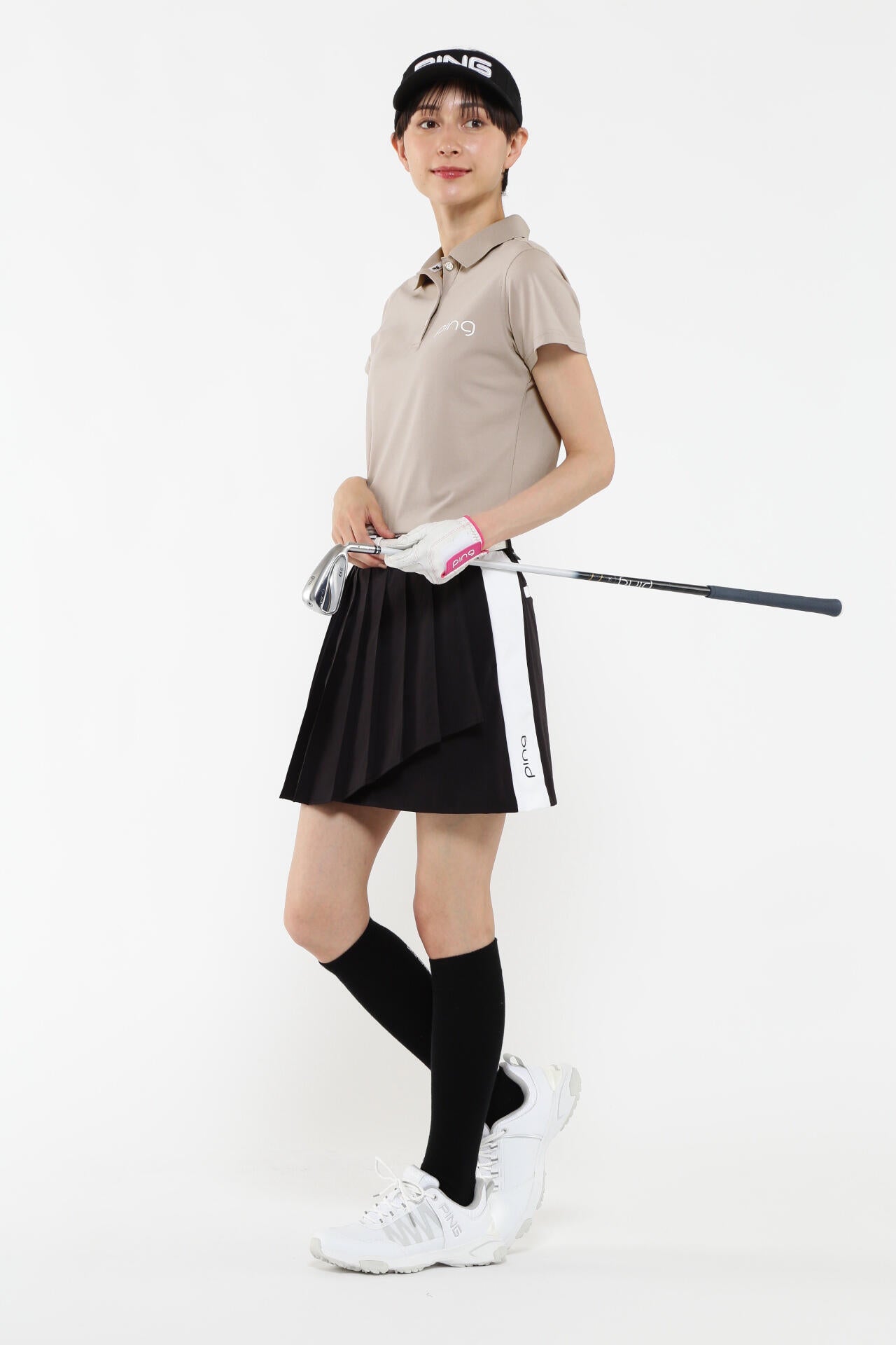 【PING APPAREL】ストレッチカノコ半袖ポロシャツ <EARLY AUTUMN> (LADIES)