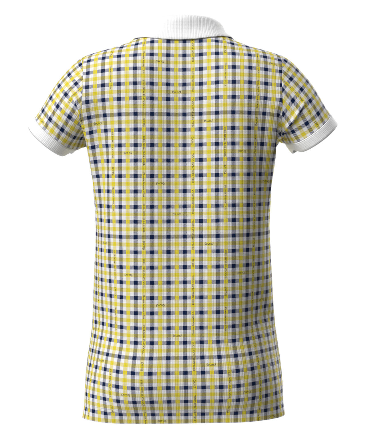 【PING APPAREL】総柄プリント半袖ポロシャツ <LADIES LINE><PERFORMANCE> (LADIES)