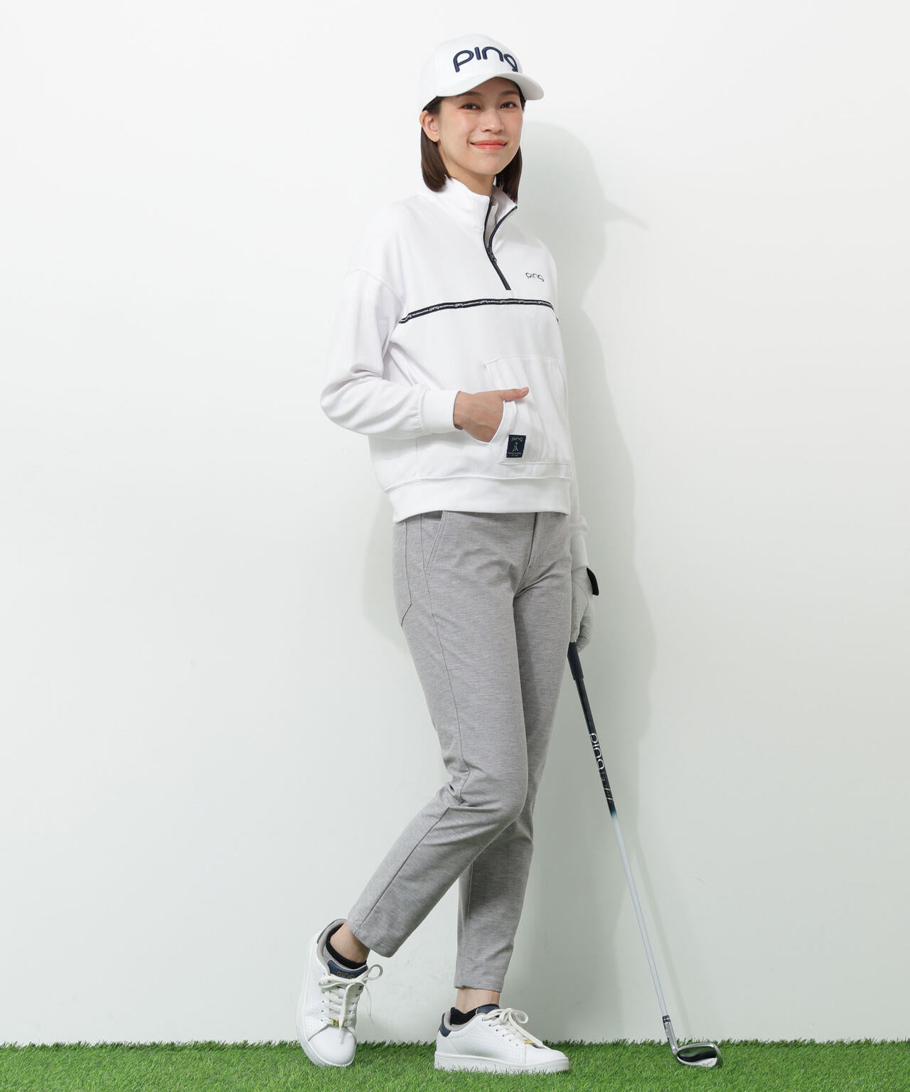 【PING APPAREL】全方向ストレッチツイルテーパードパンツ <NATIVE> (LADIES)