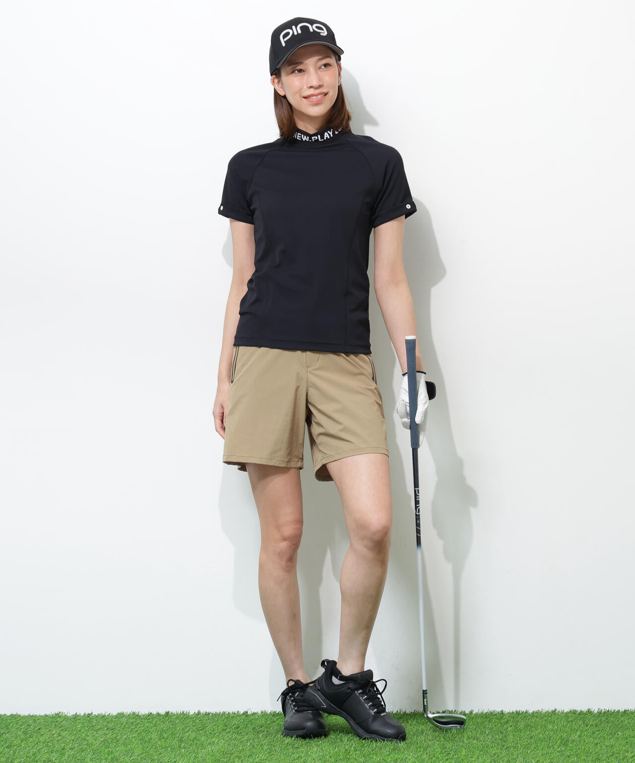 【PING APPAREL】【接触冷感・ストレッチ】ショートパンツ <GOLD> (LADIES)