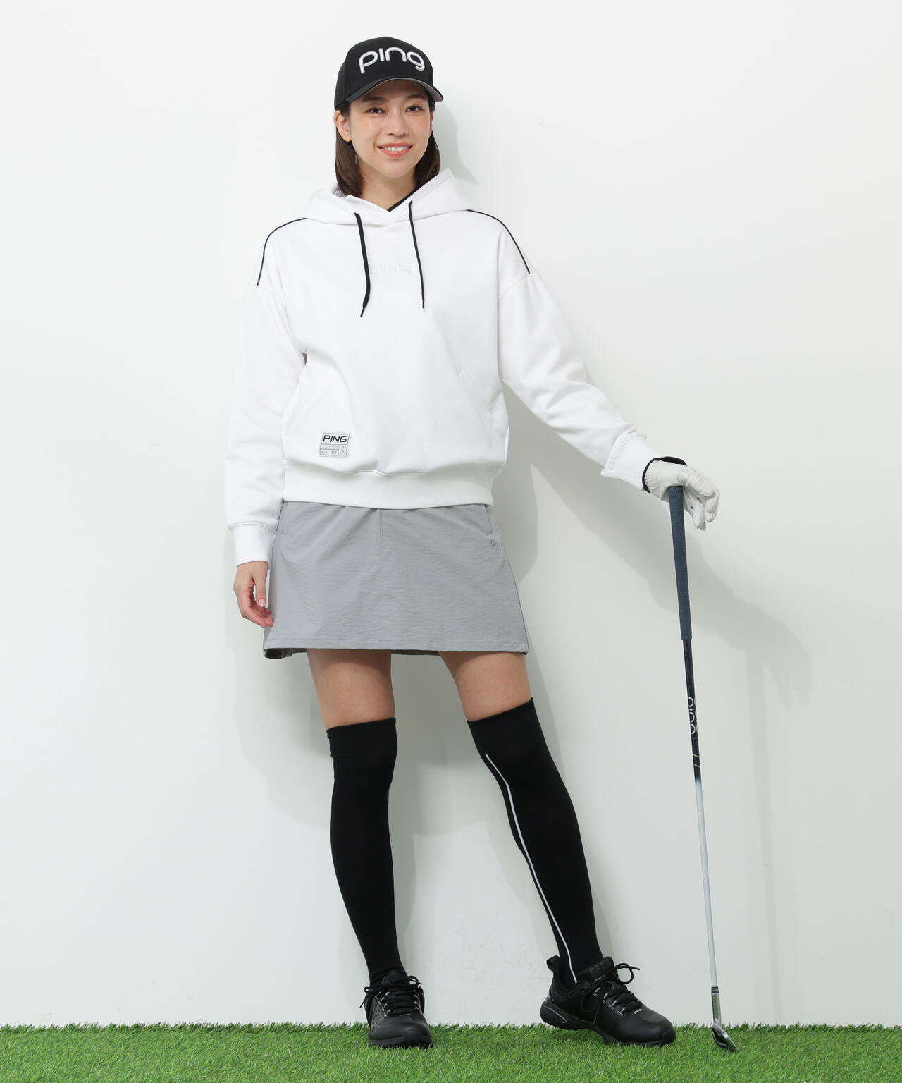 【PING APPAREL】全方向ストレッチパーテックスリミテッドスカート <GOLD> (LADIES)