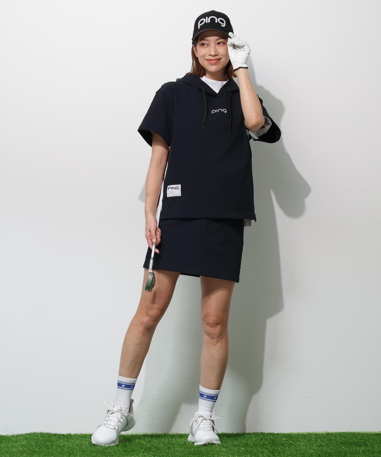 【PING APPAREL】全方向ストレッチ 緯二重スカート <GOLD> (LADIES)