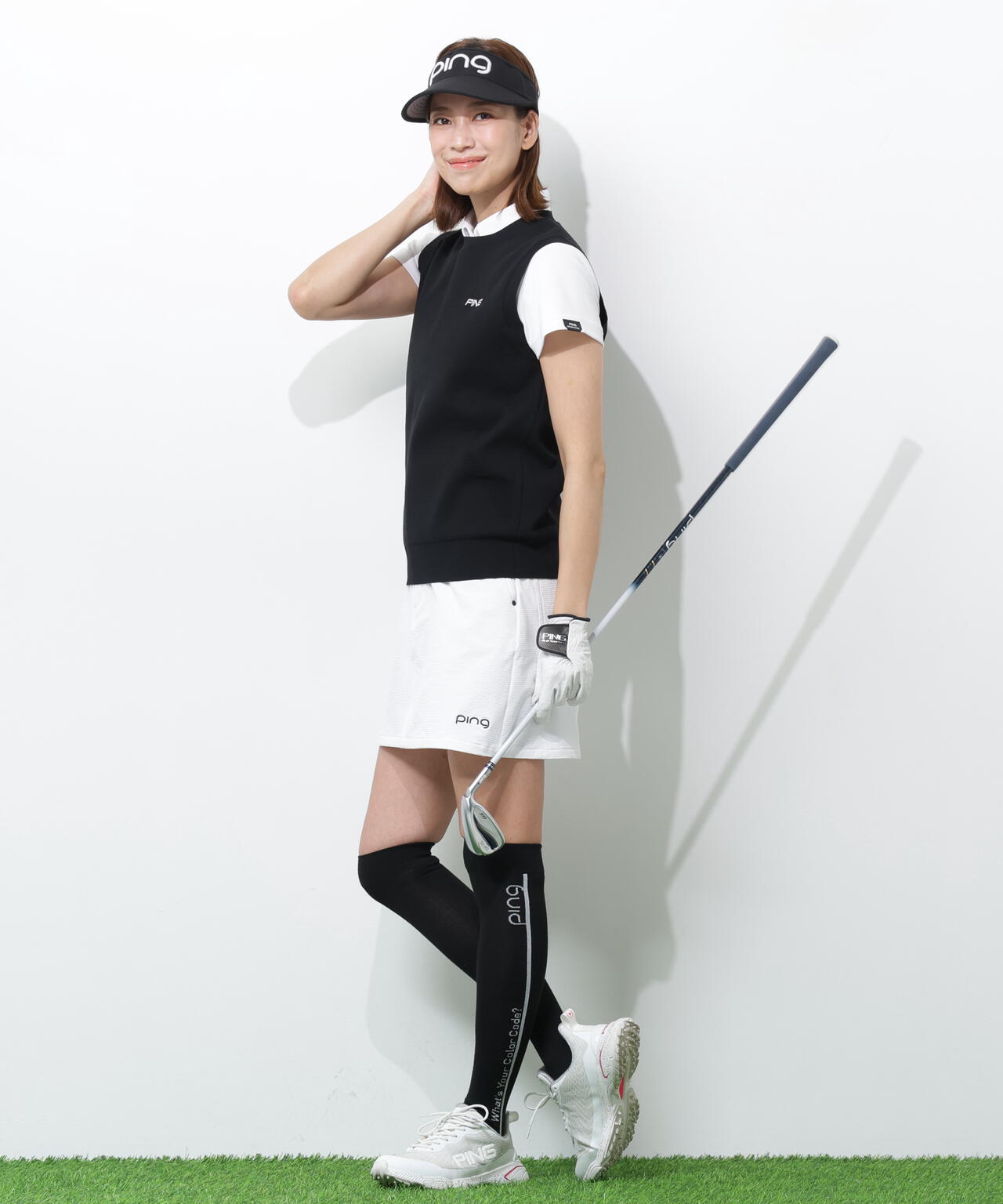 【PING APPAREL】全方向ストレッチ 緯二重スカート <GOLD> (LADIES)