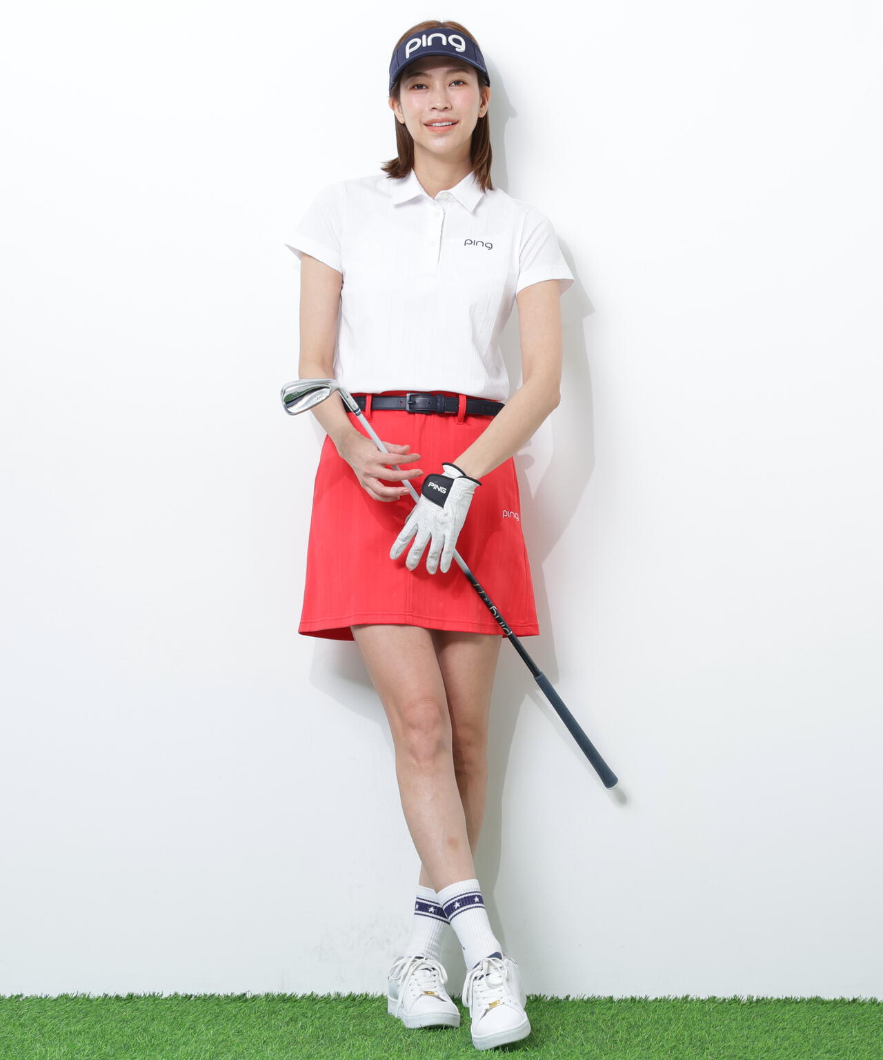 【PING APPAREL】EPIX変形ストレッチサッカー半袖ポロシャツ <NATIVE> (LADIES)