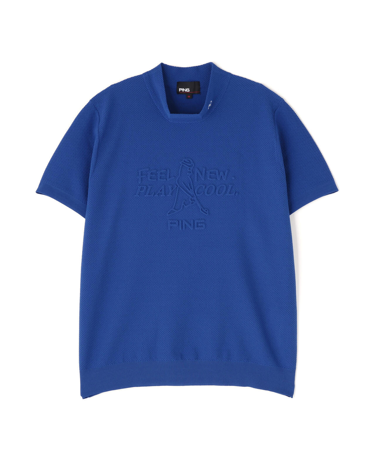 【PING APPAREL】Mr.PINGエンボス半袖ハイネックニット <NATIVE> (LADIES)