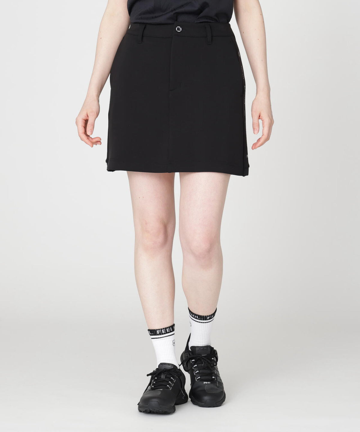 【PING APPAREL】全方向ストレッチダンボールニットサイド切替スカート (LADIES)