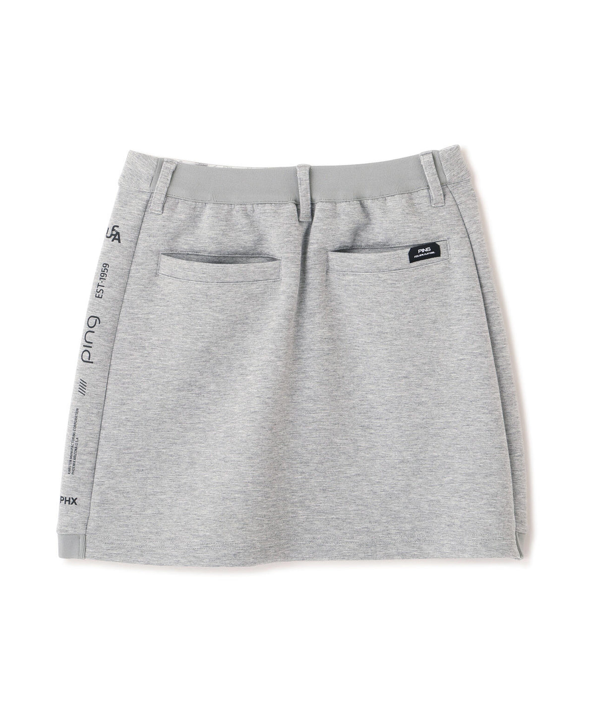 【PING APPAREL】全方向ストレッチダンボールニットサイド切替スカート (LADIES)