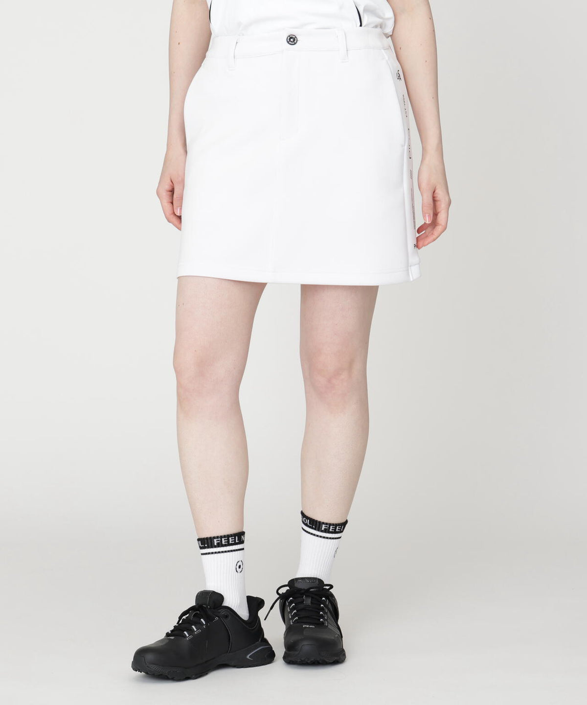 【PING APPAREL】全方向ストレッチダンボールニットサイド切替スカート (LADIES)