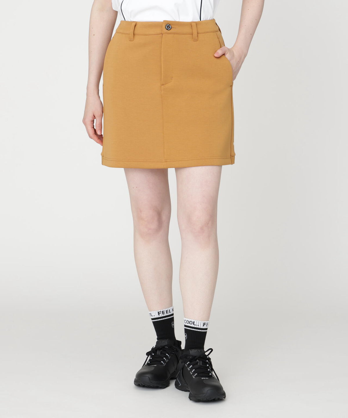 【PING APPAREL】全方向ストレッチダンボールニットサイド切替スカート (LADIES)