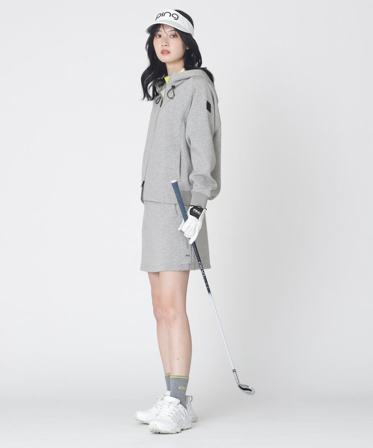 【PING APPAREL】全方向ストレッチダンボールニットフルジップフーディー (LADIES)