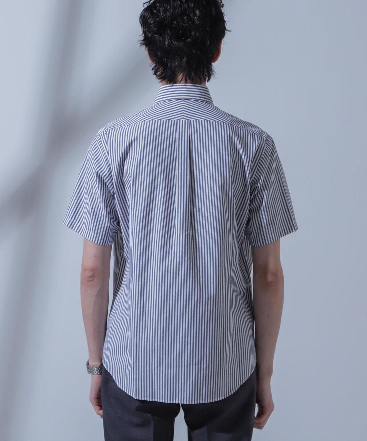「N SHIRTS」AntiSoaked(R)汗染み防止セミワイドカラーシャツ半袖