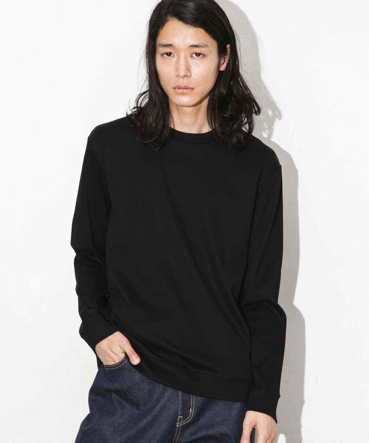 「FORMAL JERSEY」クルーネックカットソー長袖