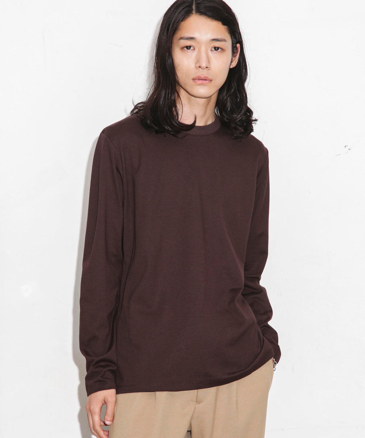 Anti Soaked 汗染み防止 クルーネックTシャツ長袖