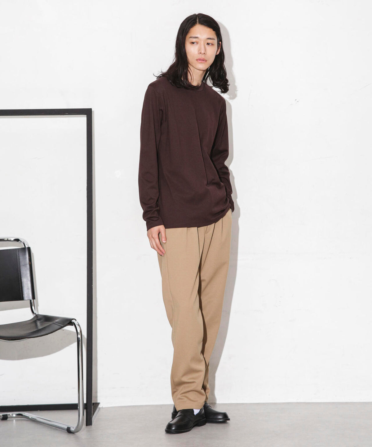 Anti Soaked 汗染み防止 クルーネックTシャツ長袖