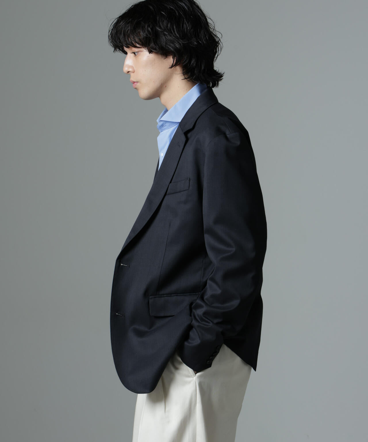 「N JACKET PREMIUM」RENU(R)T/Wシャドーチェックジャケット(セットアップ可)