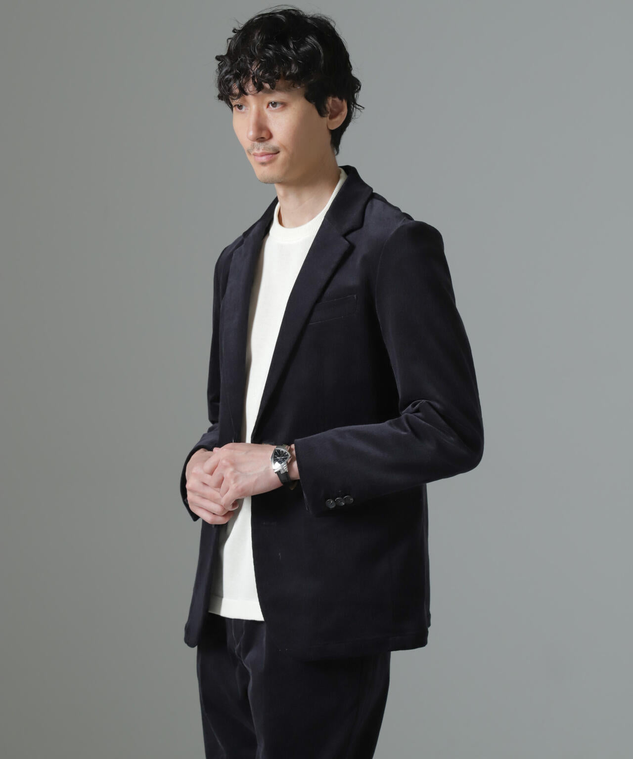 「Damerino」コットンコーデュロイストレッチセットアップ