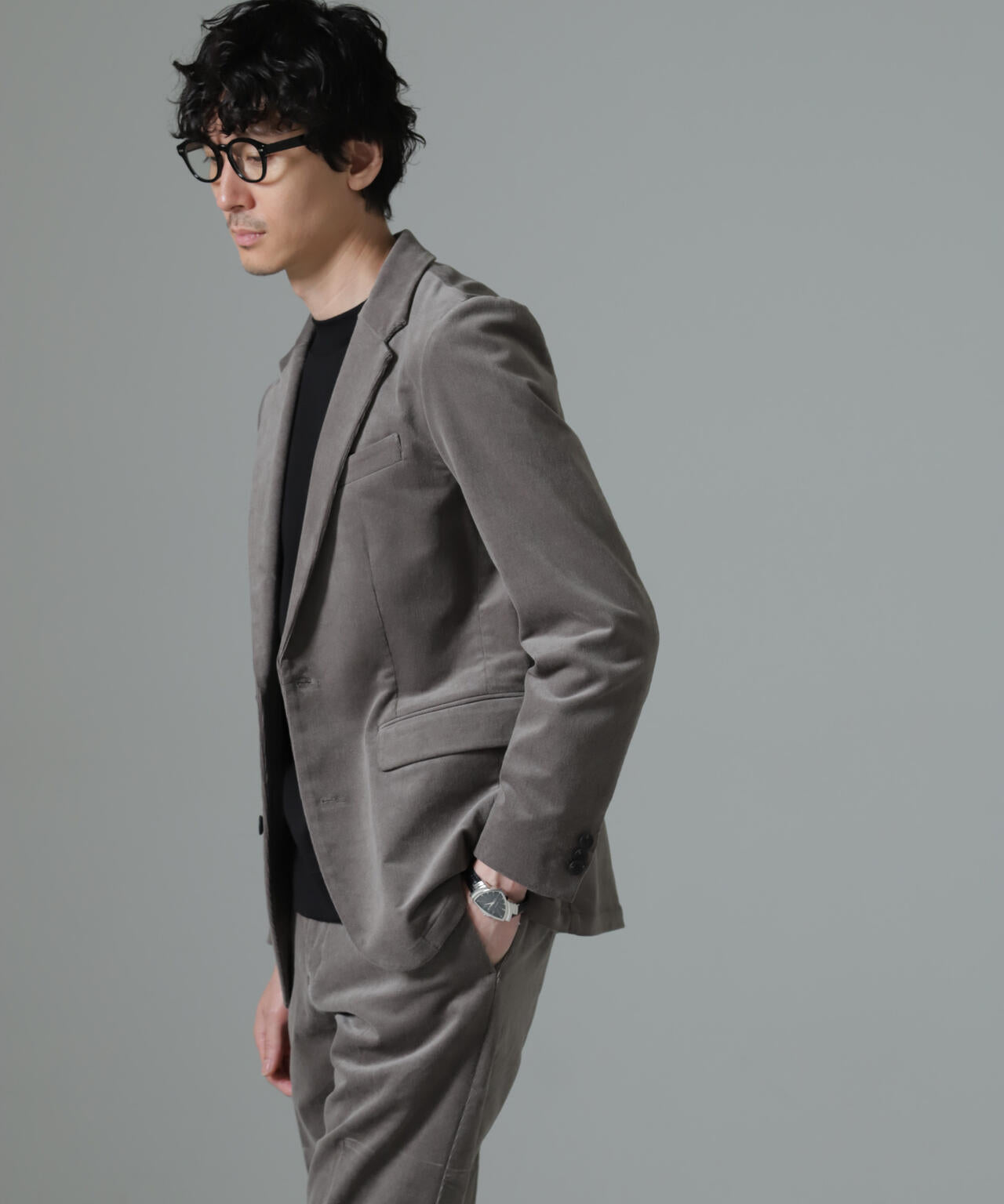 「Damerino」コットンコーデュロイストレッチセットアップ