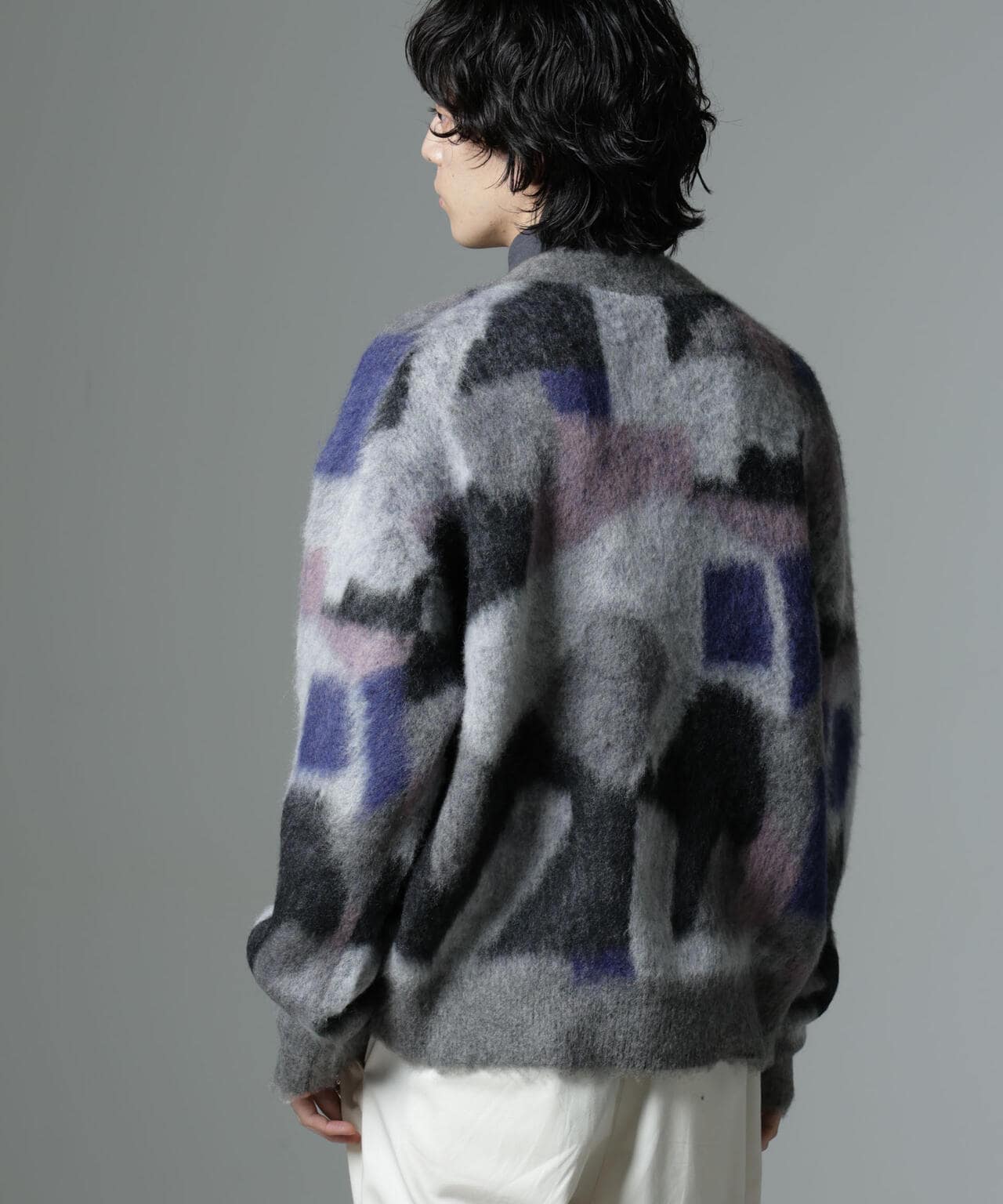 「着るアート」YUTAKA KAWAI モヘヤミックスカーディガン