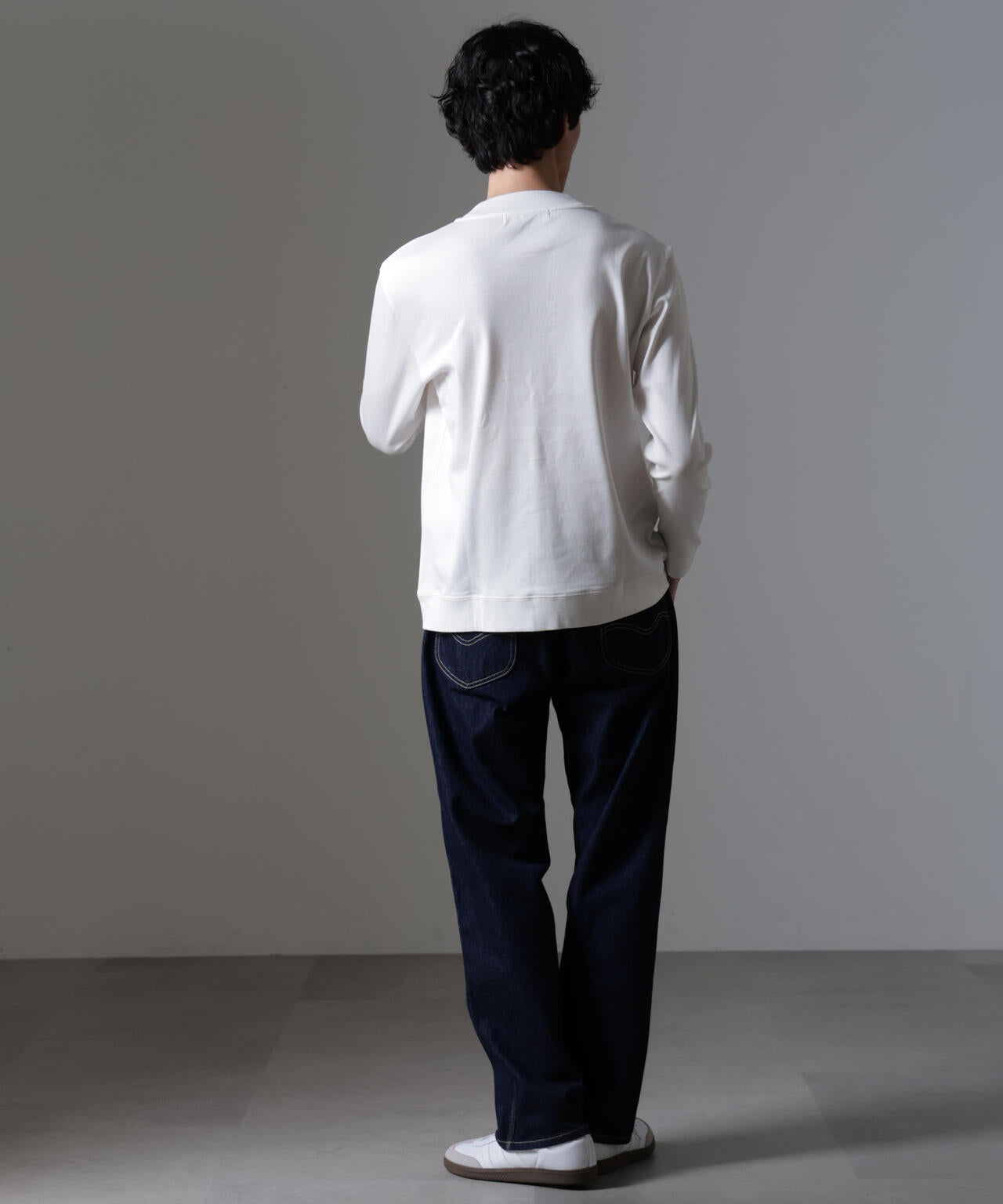 「FORMAL JERSEY」モックネックカットソー長袖