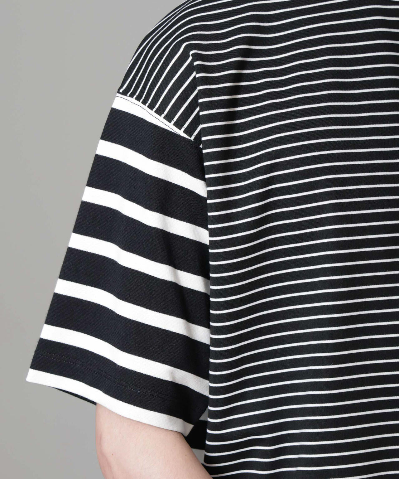 ボーダー切替Tシャツ