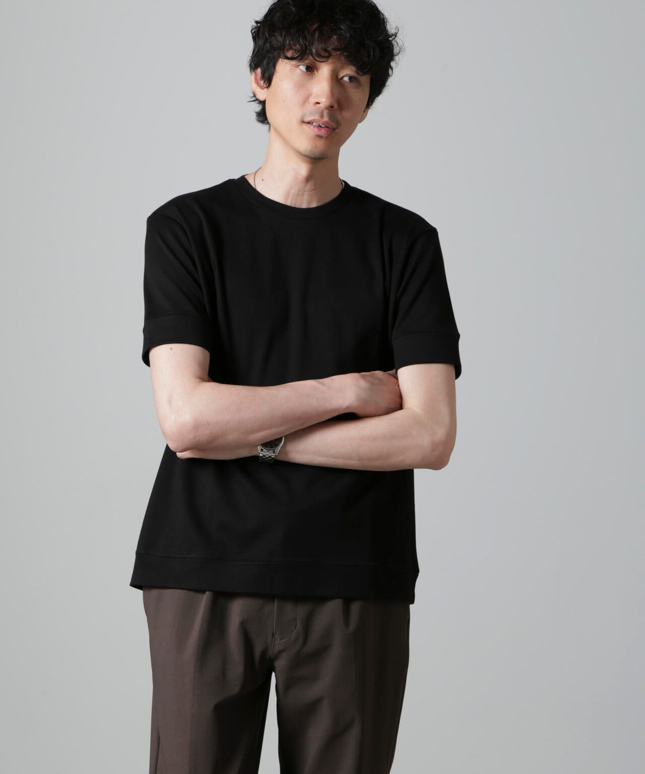 「FORMAL JERSEY」クルーネックカットソー半袖