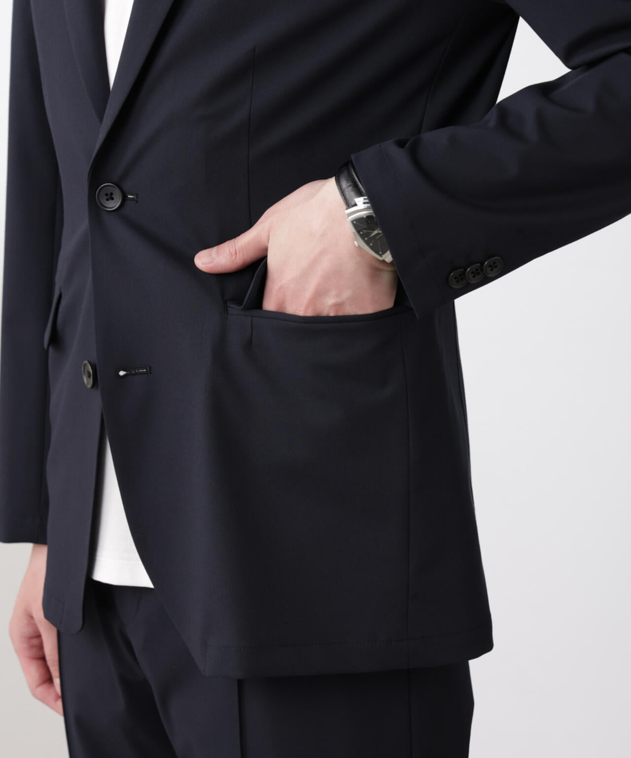 「N JACKET BASIC」トロピカルストレッチジャケット(セットアップ可)