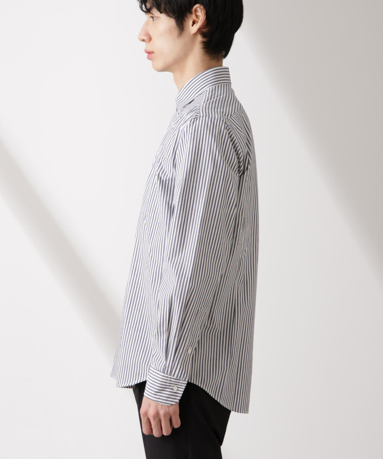 「N shirt」Anti Soaked(R) 汗染み防止セミワイドカラーシャツ長袖