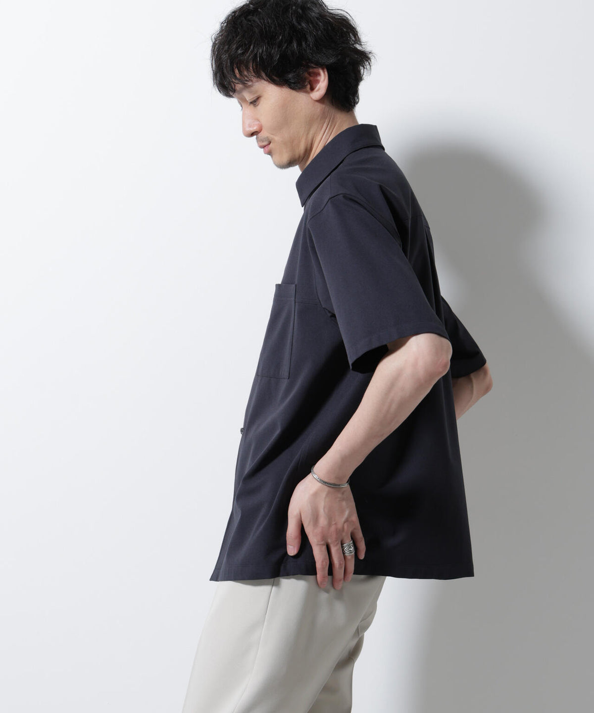 DotAir(R)ミニホールストレッチシャツ半袖/吸水速乾(セットアップ可)