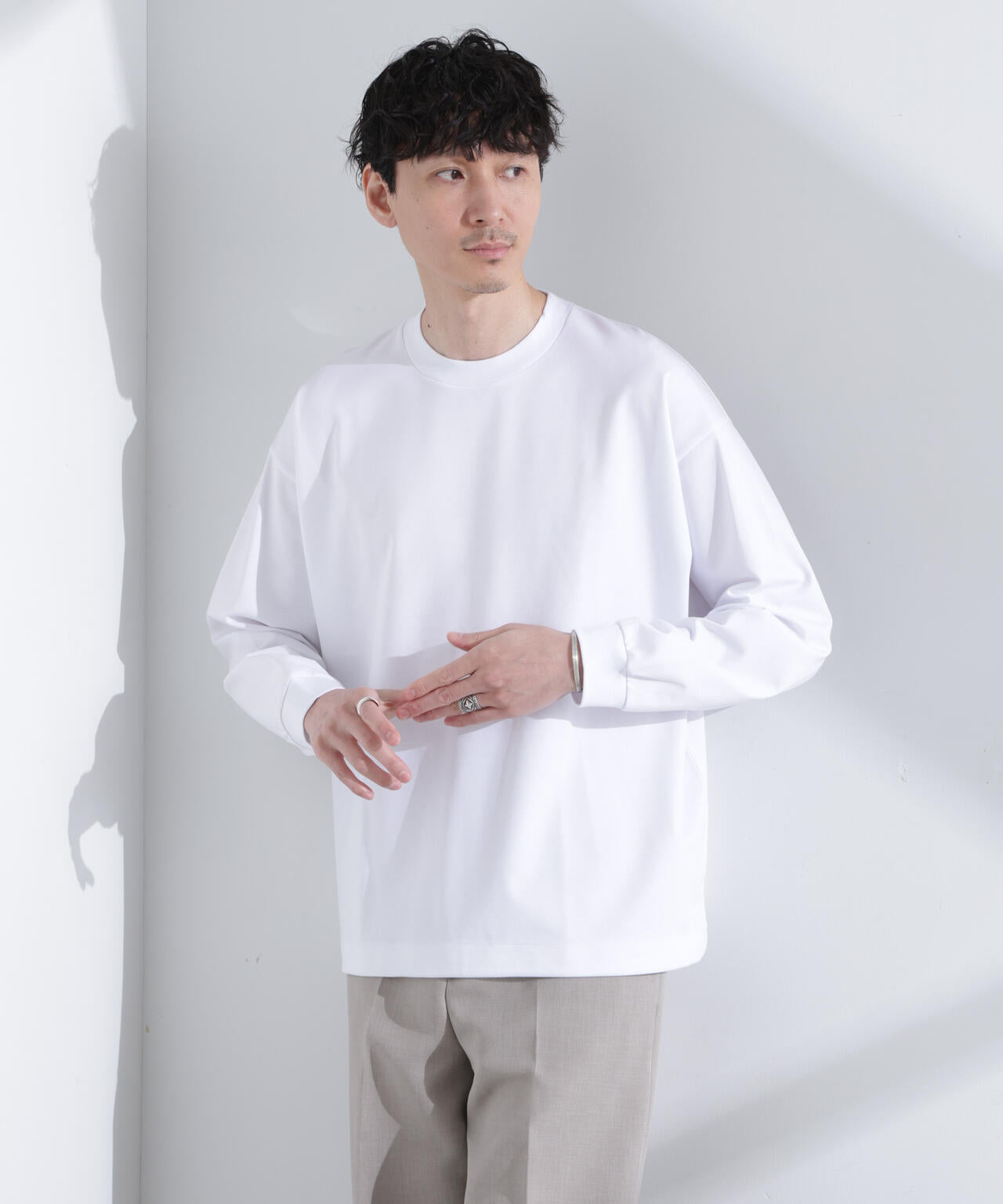 シルケットポンチロングスリーブバルーンTシャツ 長袖