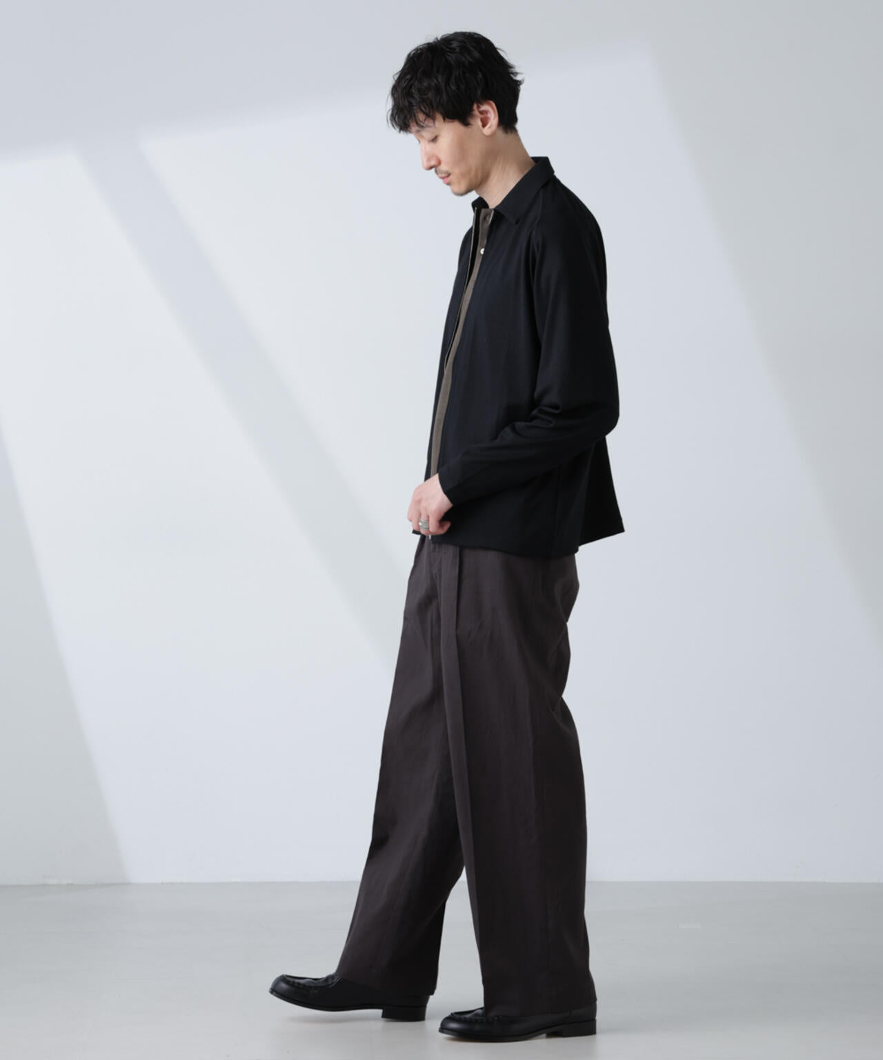 「ALL-DAYS COMFORT 100% WOOL」 ZIPプルオーバー