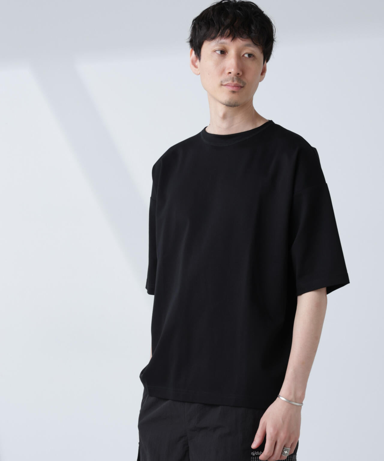 「NJ/CLUB」モクロディ ボートネック ビッグTシャツ