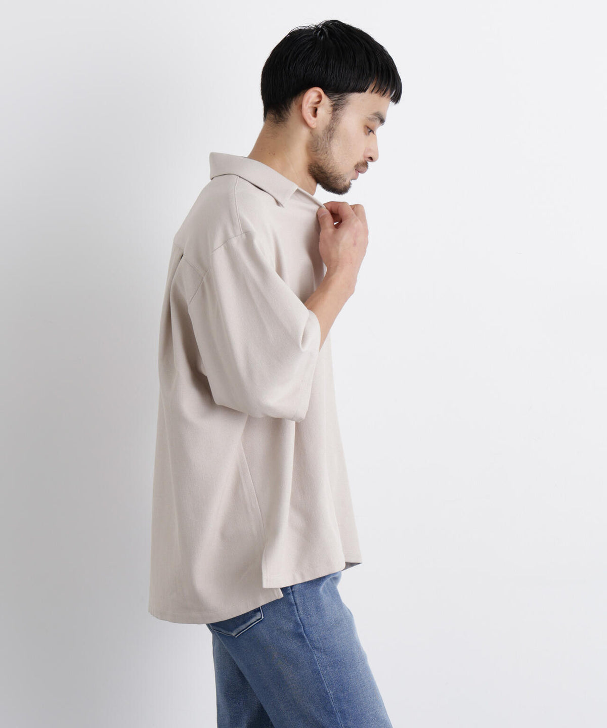 「Meaningful Continuity」coveross(R) EOS ポリエステルブッチャースキッパーシャツ