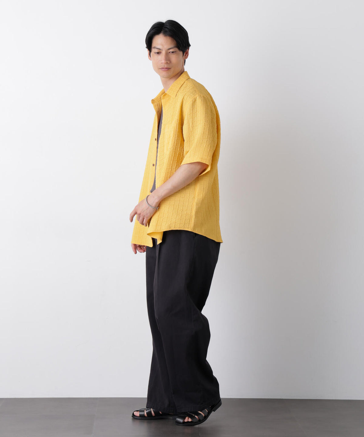 ふくれ二重織シャツ