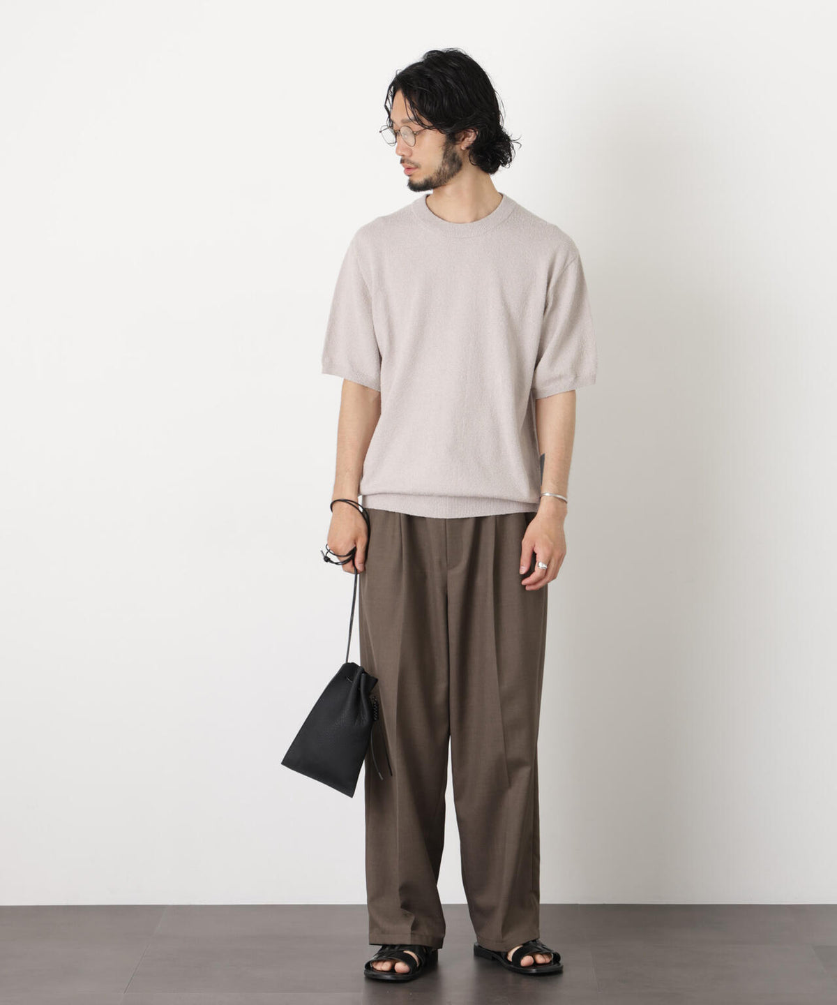 C/Ny ブークレ クルーネックニットTEE