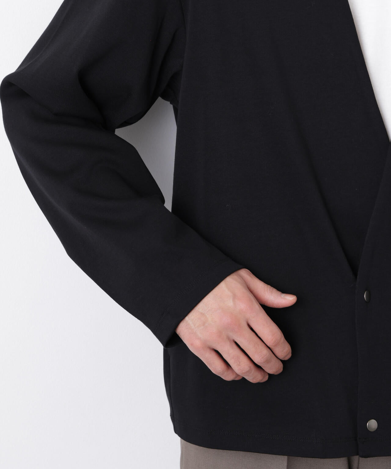 「FORMAL JERSEY」ノーカラーカーディガン