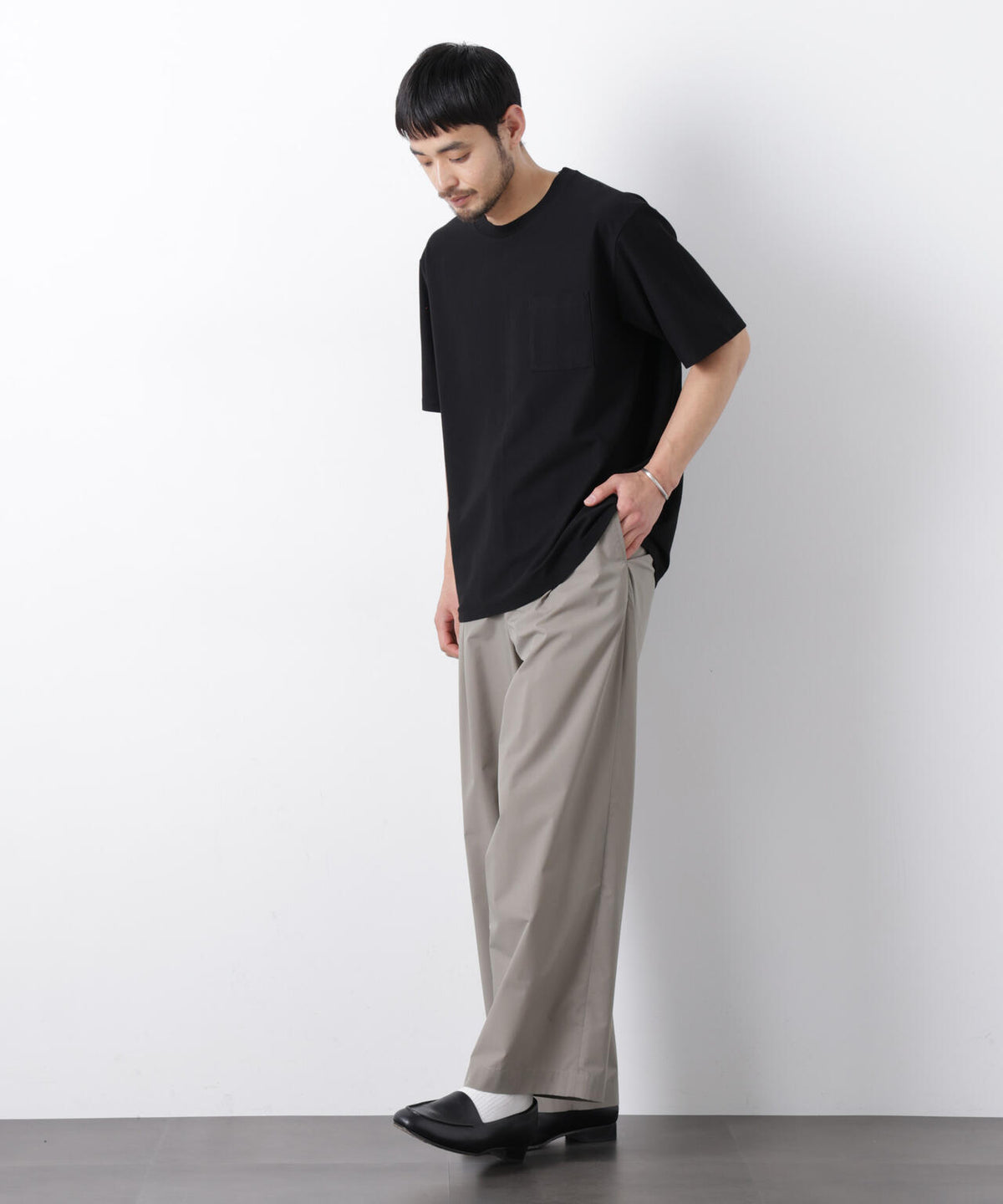 「Meaningful Continuity」coveross(R) ツイル調 冷感プレーティング天竺 ポケットTシャツ