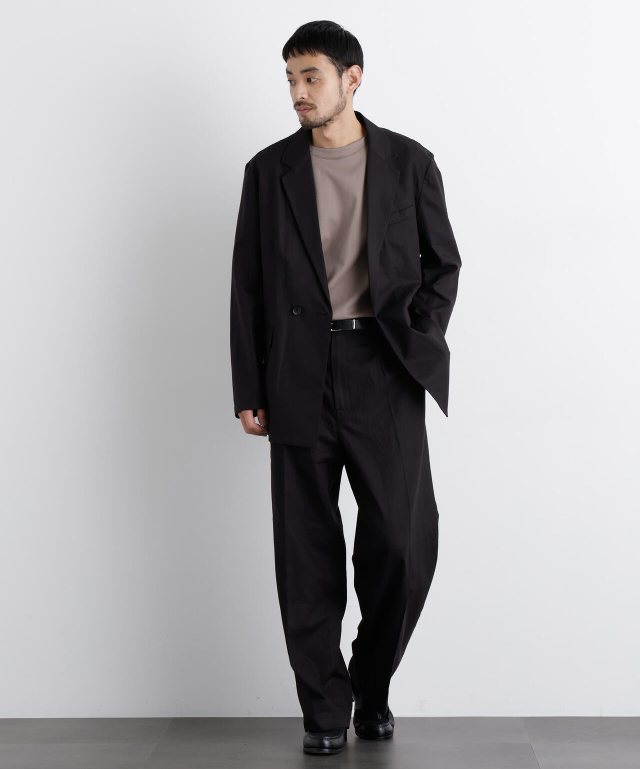 「FRENCH LINEN」 リネンコットンストレートパンツ(セットアップ可)