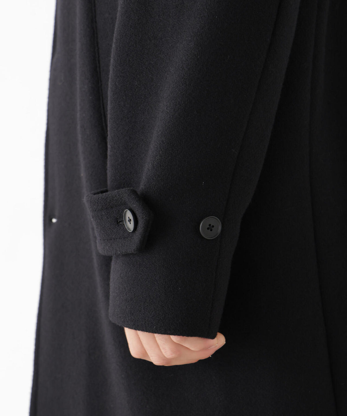 「NEW ON COAT」ウール/Nスタンドカラーコート