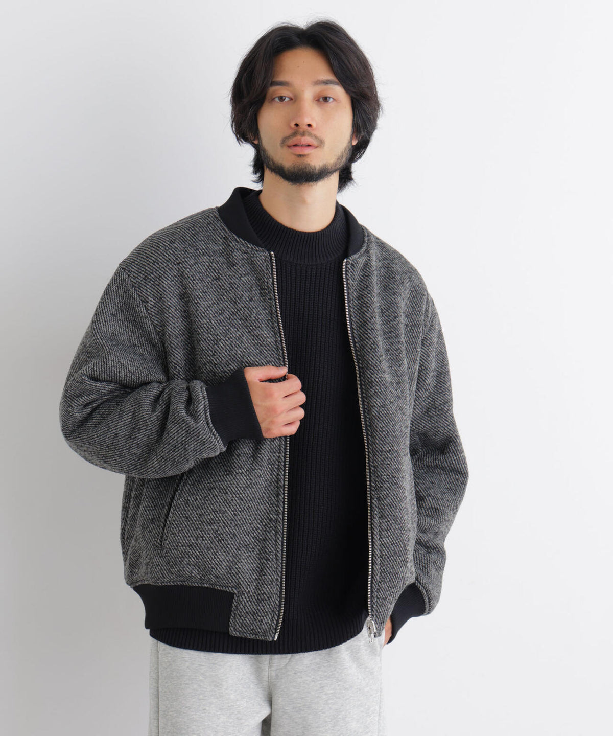 181cm B:75 W:73 H:90 着用サイズ:L