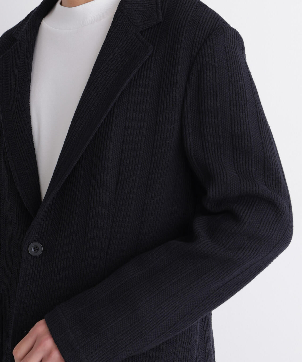 【大人気セットアップ】「DamerinoJacket」TEXBRID(R) リンクスストライプジャージージャケット