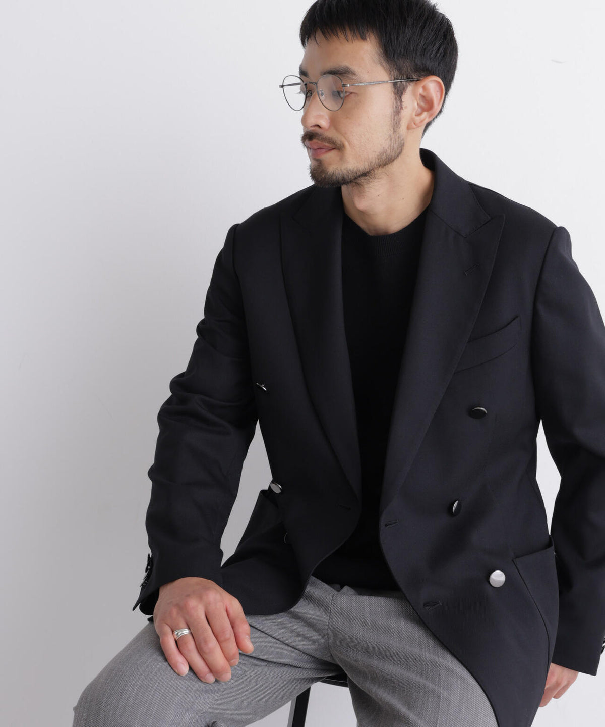 「DamerinoJacket」TWオールシーズンドビーダブルブレストブレザー