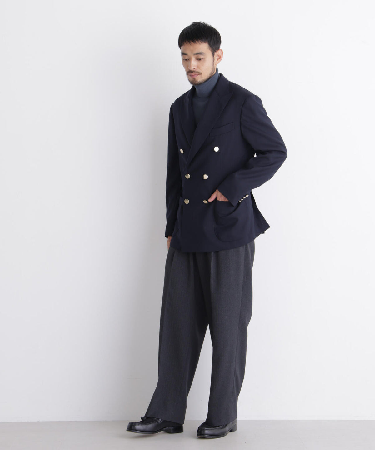 「DamerinoJacket」TWオールシーズンドビーダブルブレストブレザー