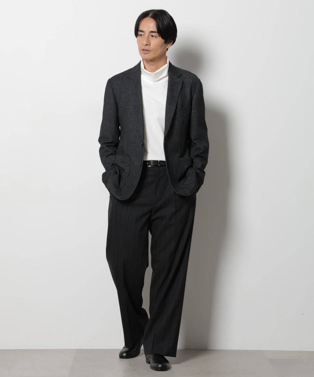 「DamerinoJacket」 カシミヤミックスウォッシャブルツイードジャケット