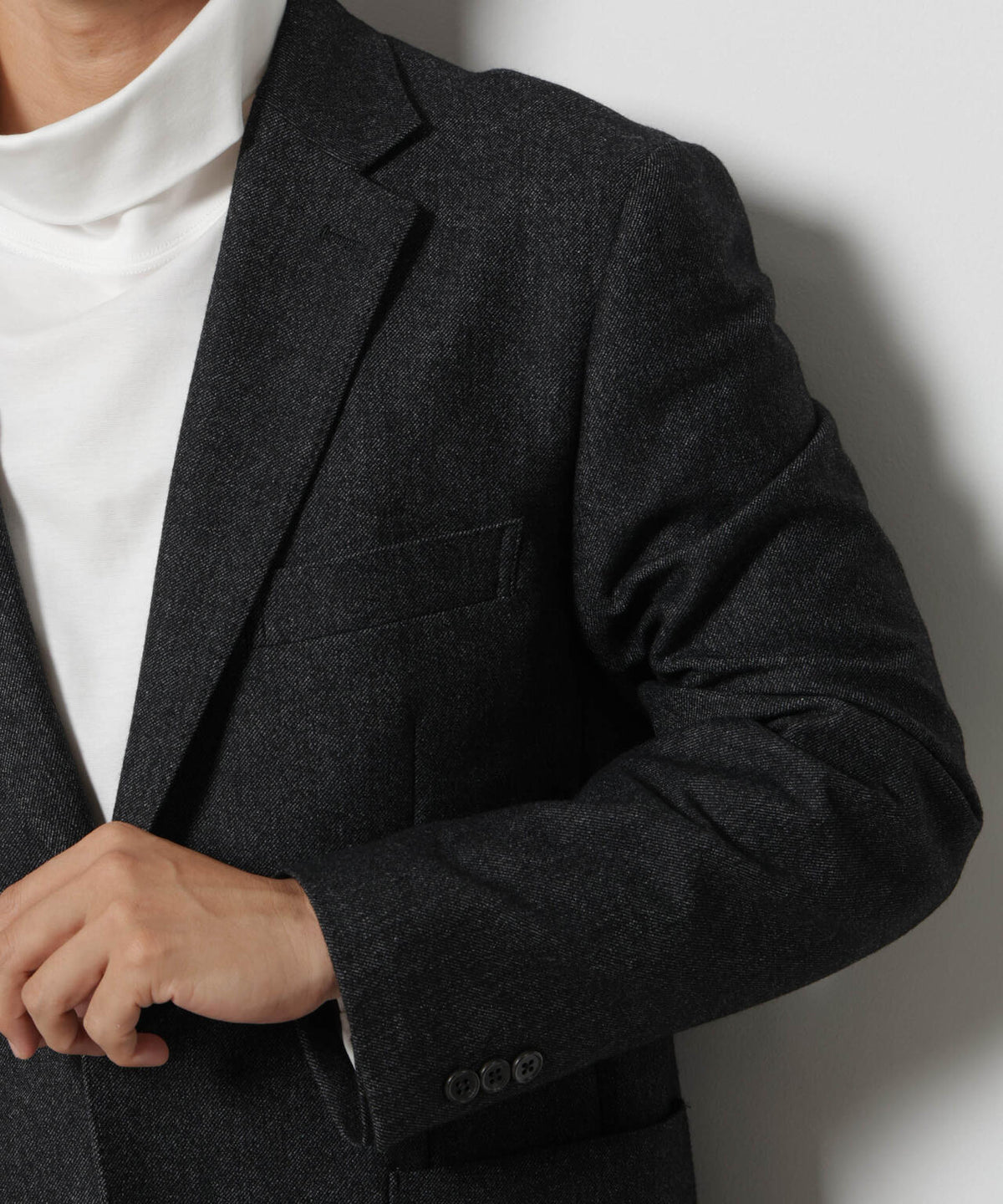 「DamerinoJacket」 カシミヤミックスウォッシャブルツイードジャケット