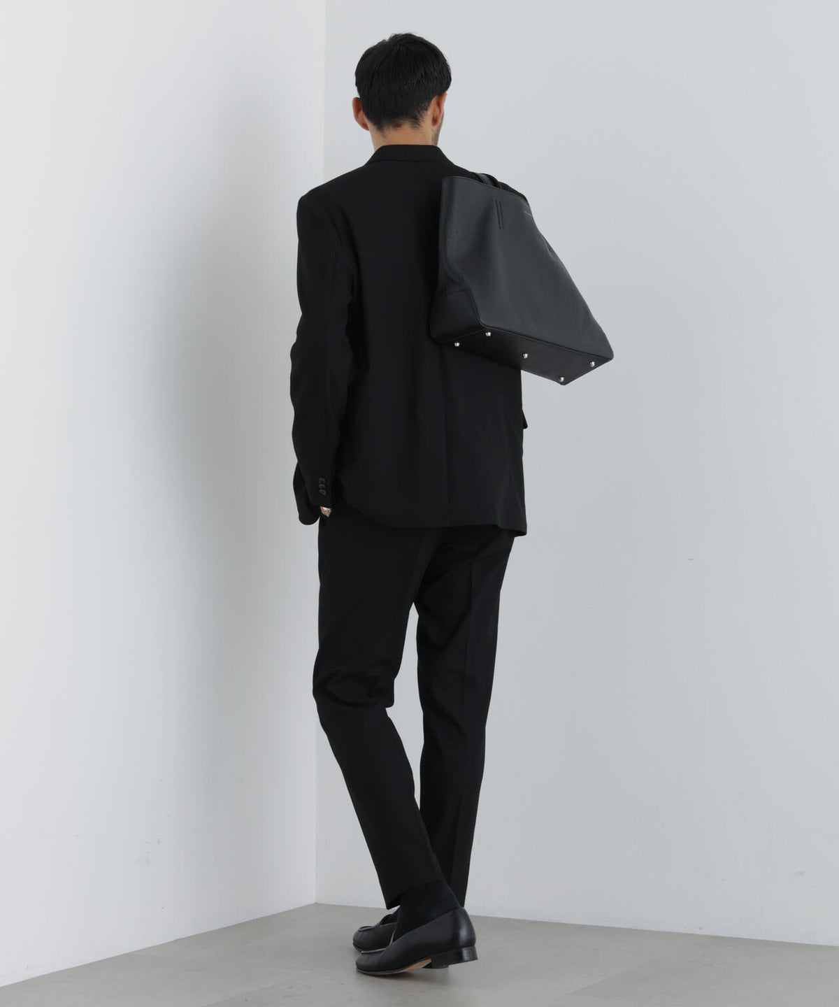 【ストレッチ/マシンウォッシャブル】「Damerino」 T/Rスラブストレッチセットアップ/WASHABLE